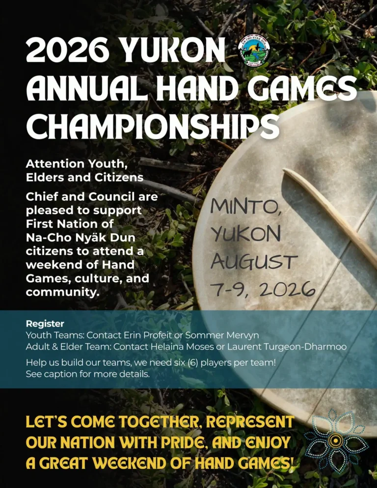 2026 Yukon Annual Hand Games Championships banner